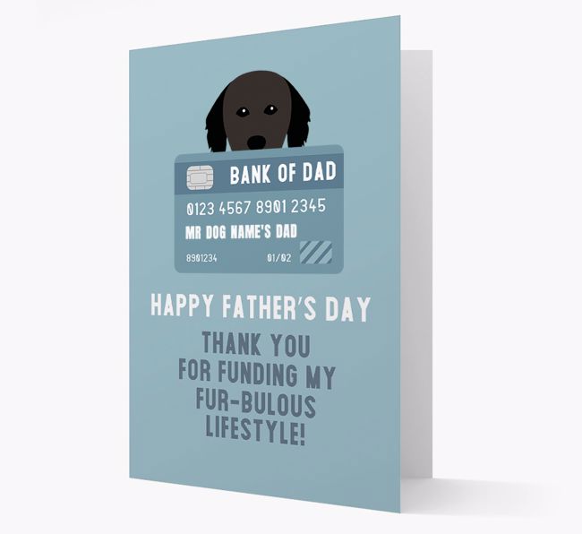 Personalized 'Bank of Dad' Card with {breedFullName} Icon